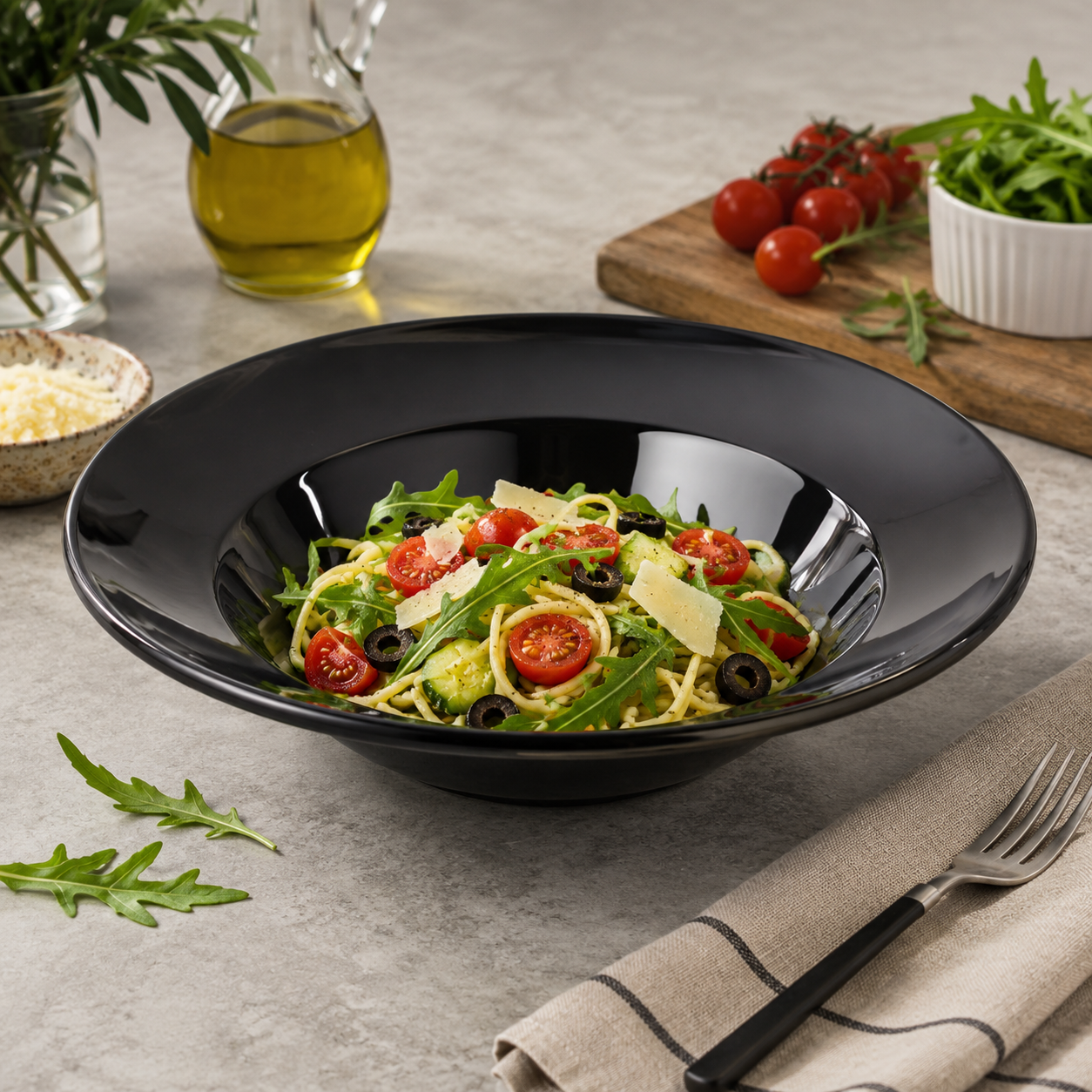 Melamine Spaghetti & Salad Dish 24.5 cm
