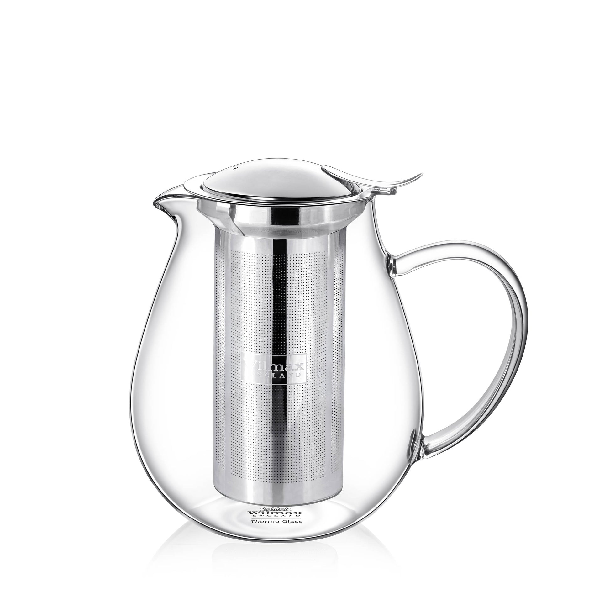 Tea Pot with Stainless Steel Infuser, Thermo Glass, 1300 ml & 850 ml
