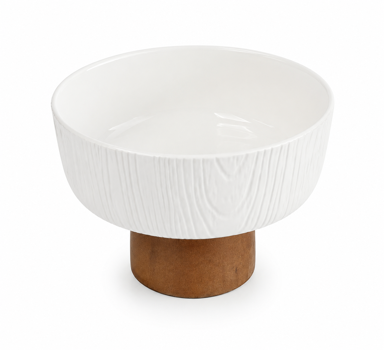 Porcelain Round Bowl with Stand