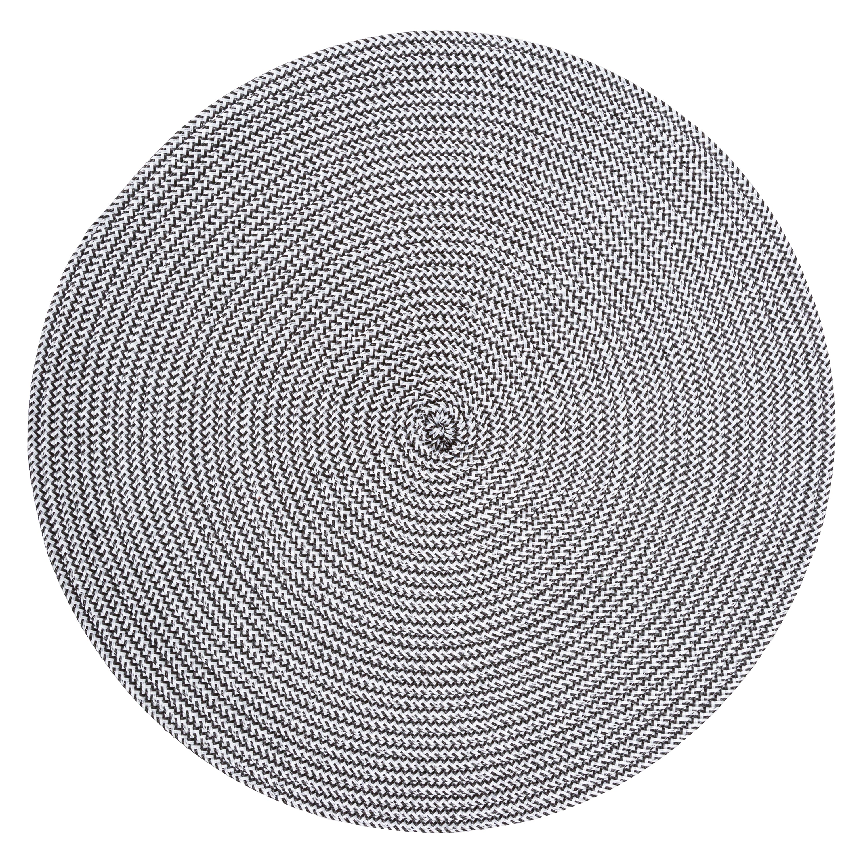 Round Braided Placemat - Eco-friendly Polyester, Natural & Durable