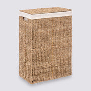 Rect Laundry Basket Reed - Rectangle, 40L, Beige
