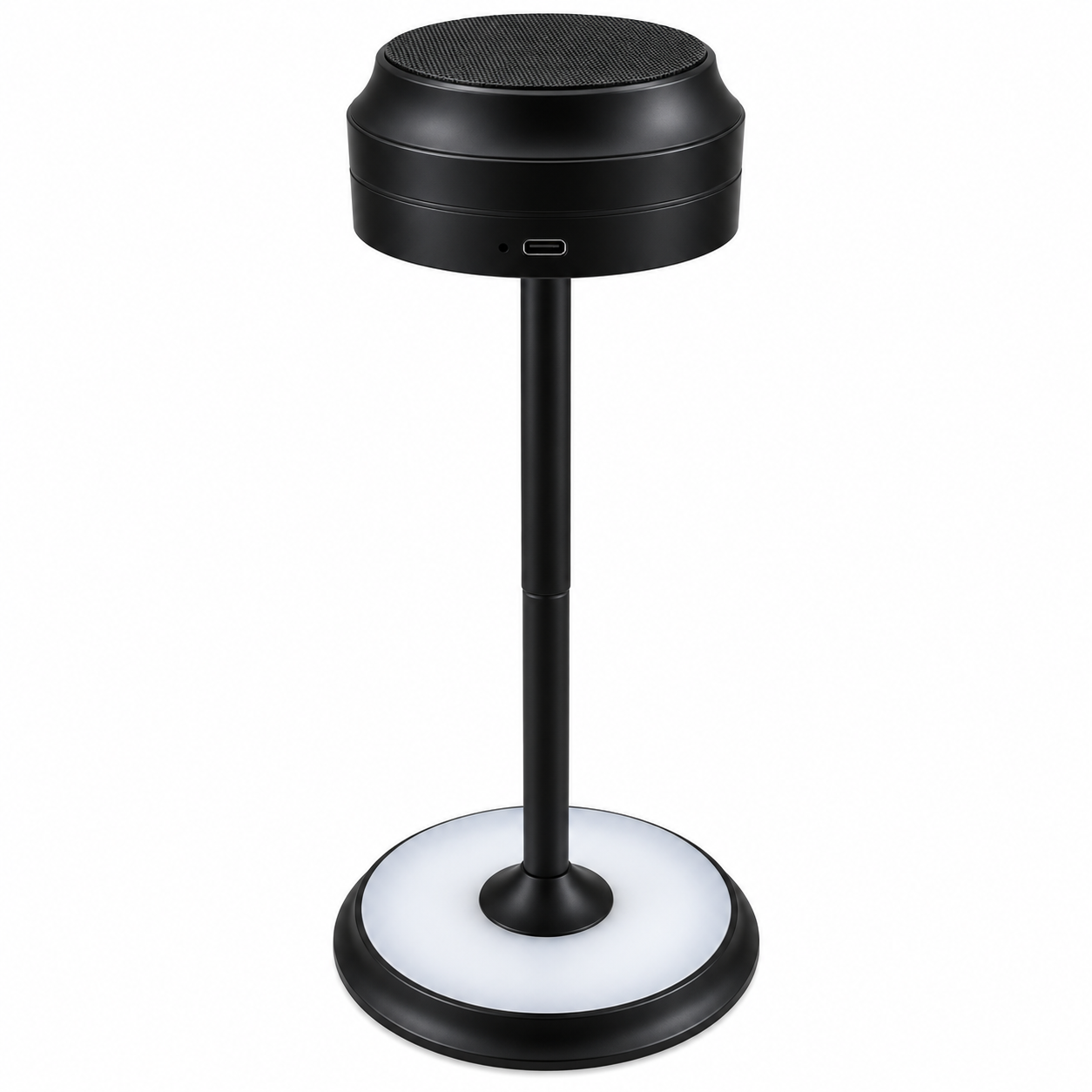 Portable LED Table Lamp Black 13 × 28 cm