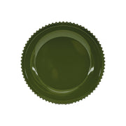 Beaded Plate Coaster Glossy Plastic Charger 33cm Tableware