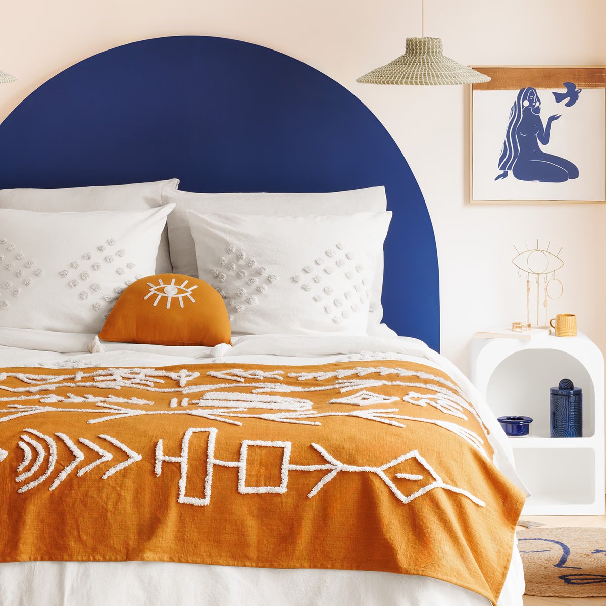 Soleya Bedspread Cotton Mustard