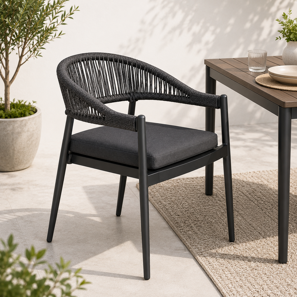 Modern Aluminum Armchair
