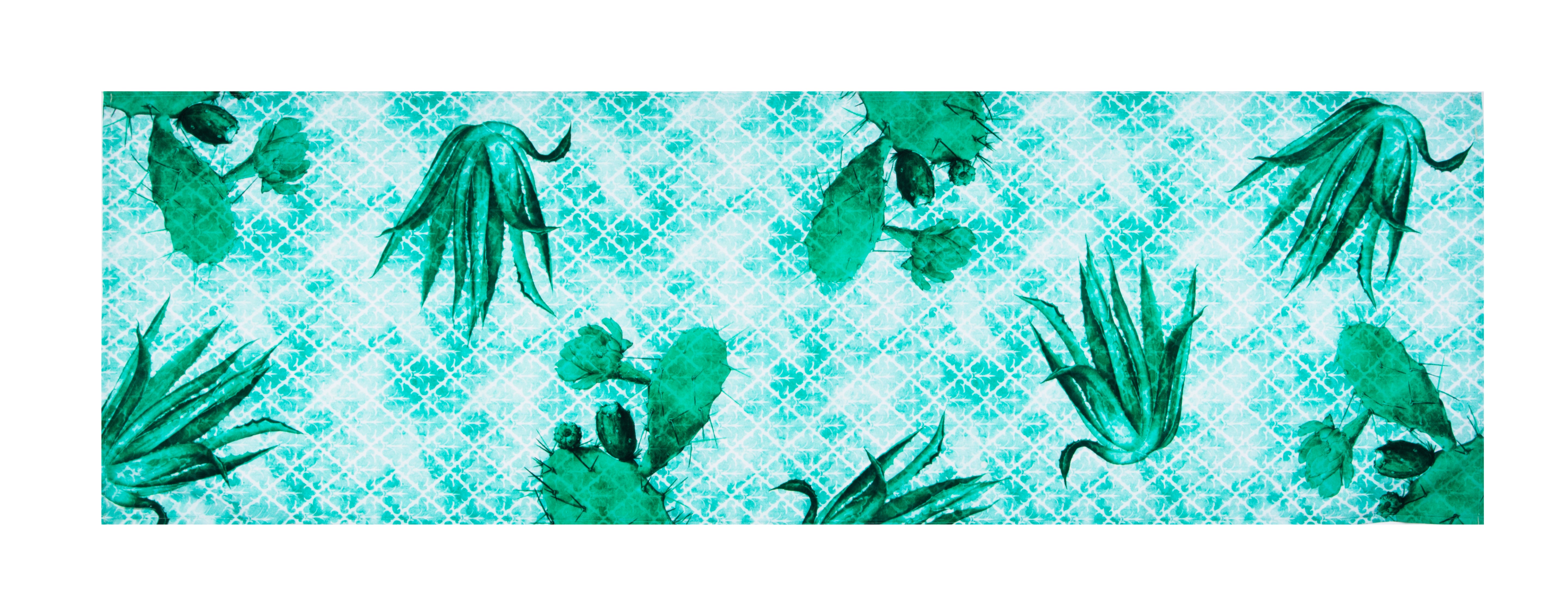 Barrio De Cactus Table Runner, 100% Cotton, 45x140cm