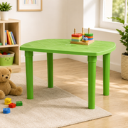 Gloria Kid's Table - Vibrant Plastic Table with Tube Legs
