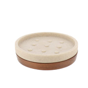 Soap Dish Acacia Natural Polyresin Bathroom Accessory