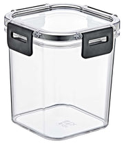 Clear Square Food Storage Container, Transparent Airtight Kitchen Organizer