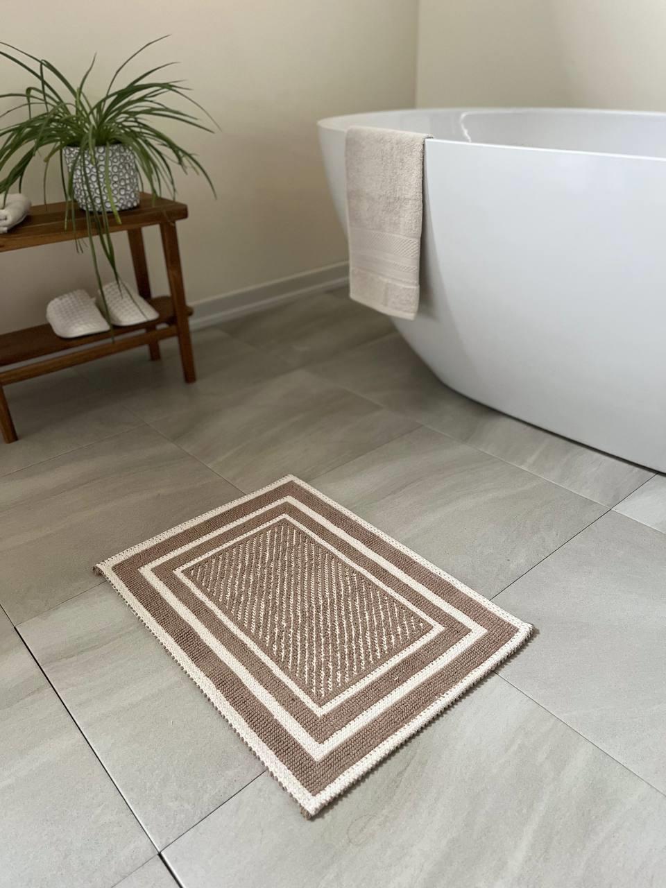 Atina Bathroom Mat - Turkish Cotton Bath Rug