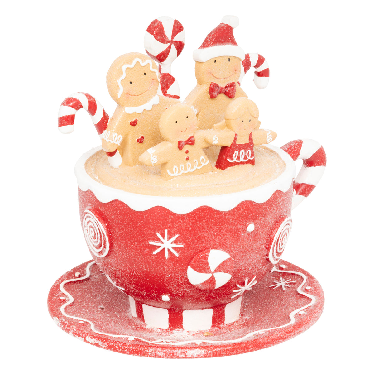 Delicacy Decorative Cup, 20 cm Resin - Red Candy Christmas Ornament