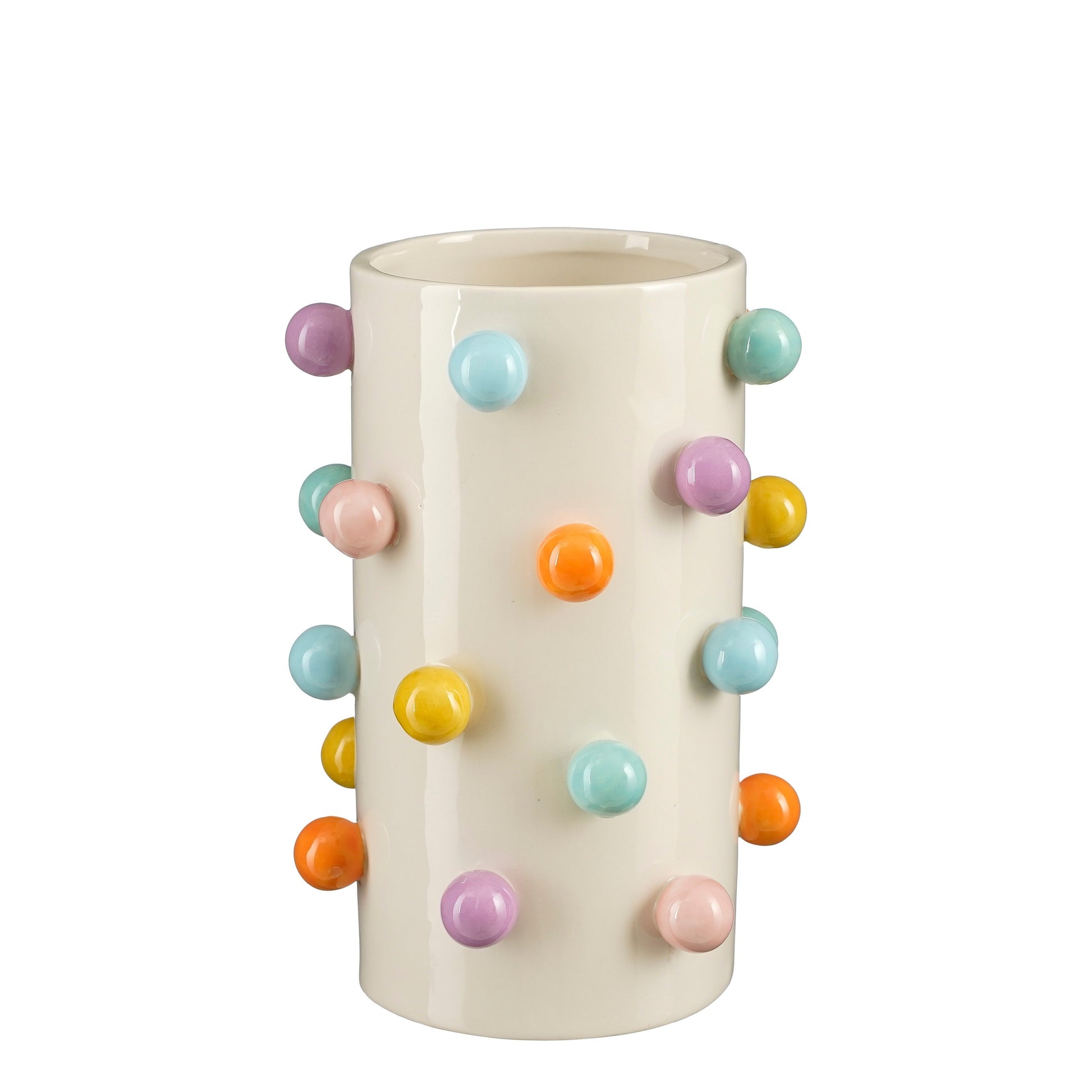Unique White POINTI Vase for Floral Arrangements