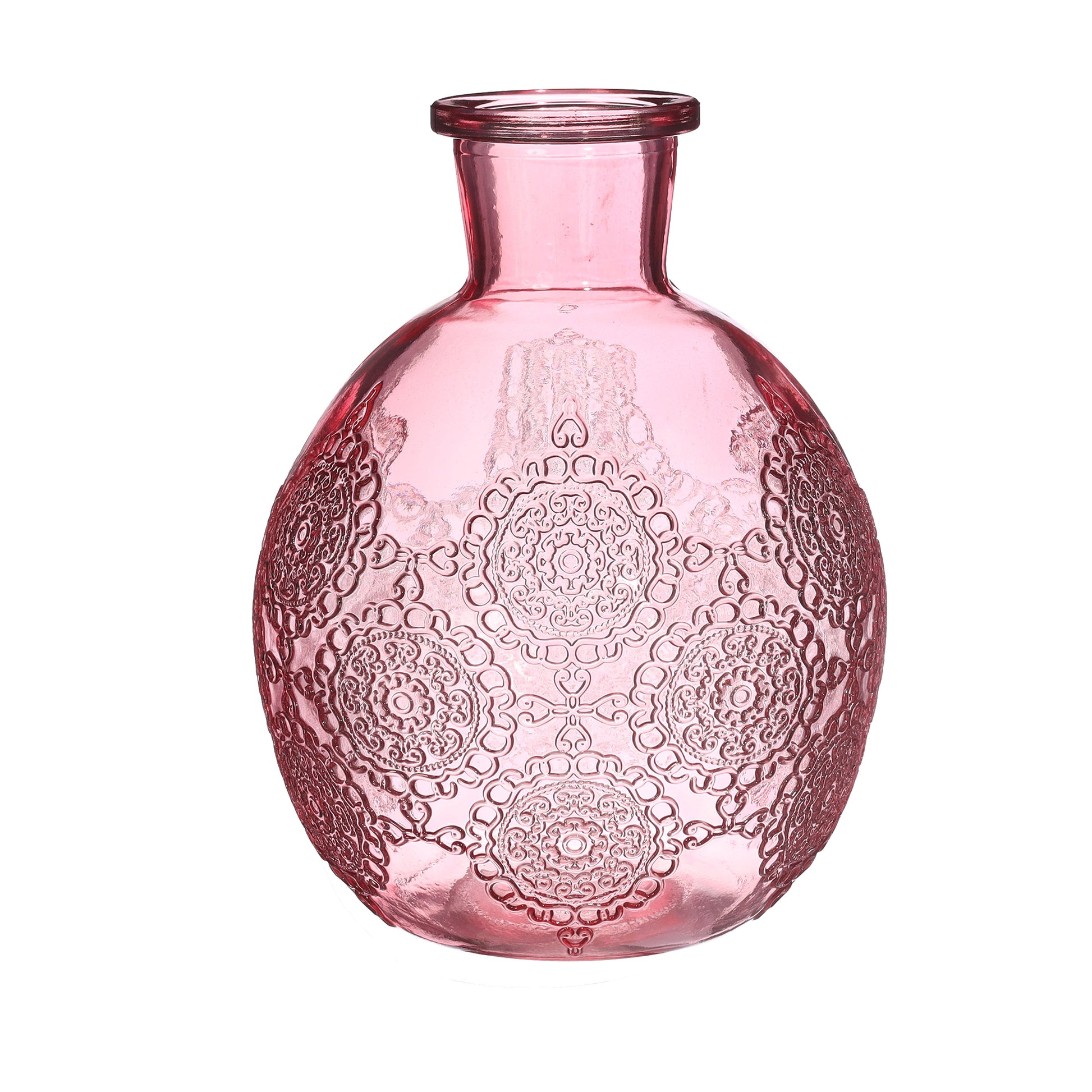 Bologna Bottle Vase in Soft Pink