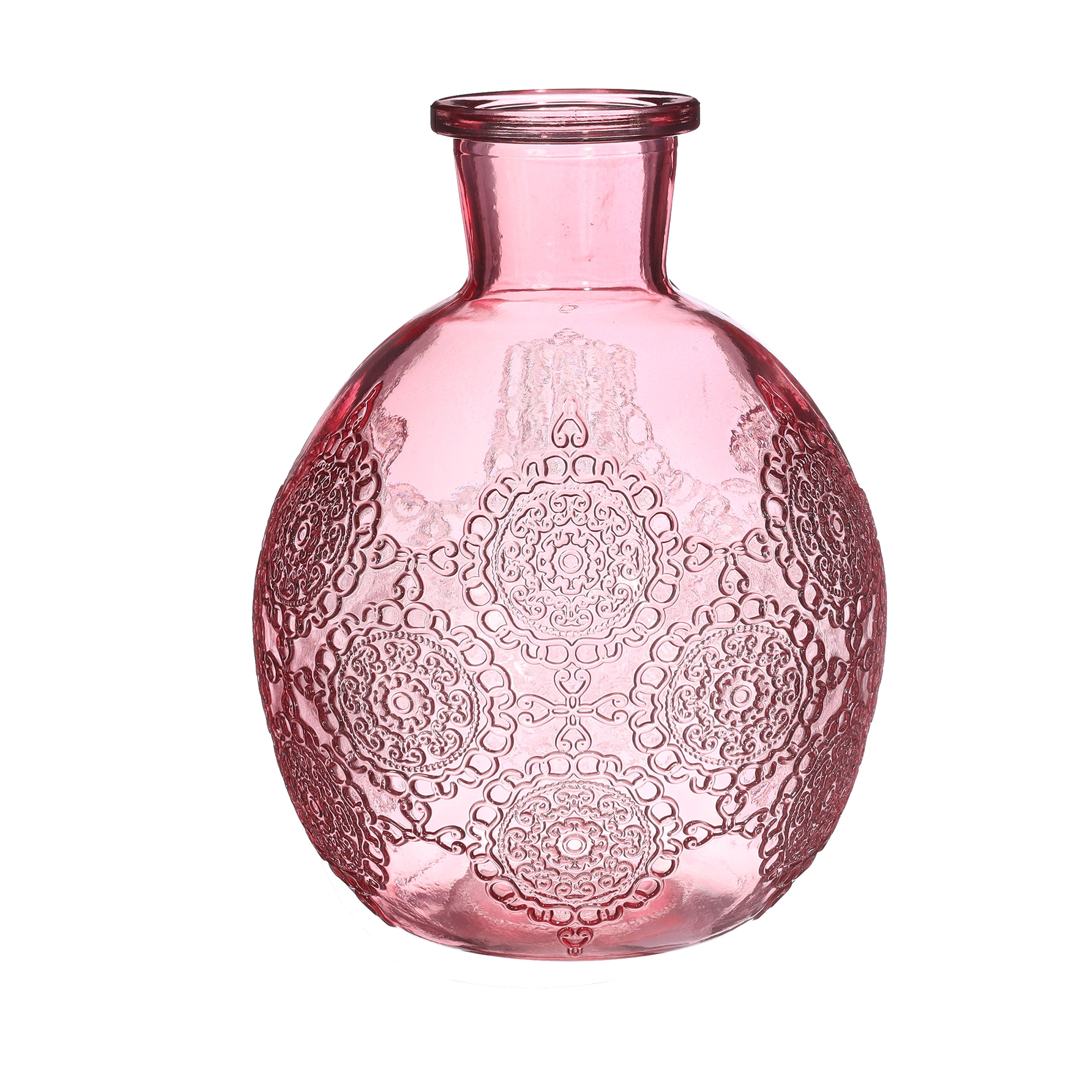 Bologna Bottle Vase in Soft Pink