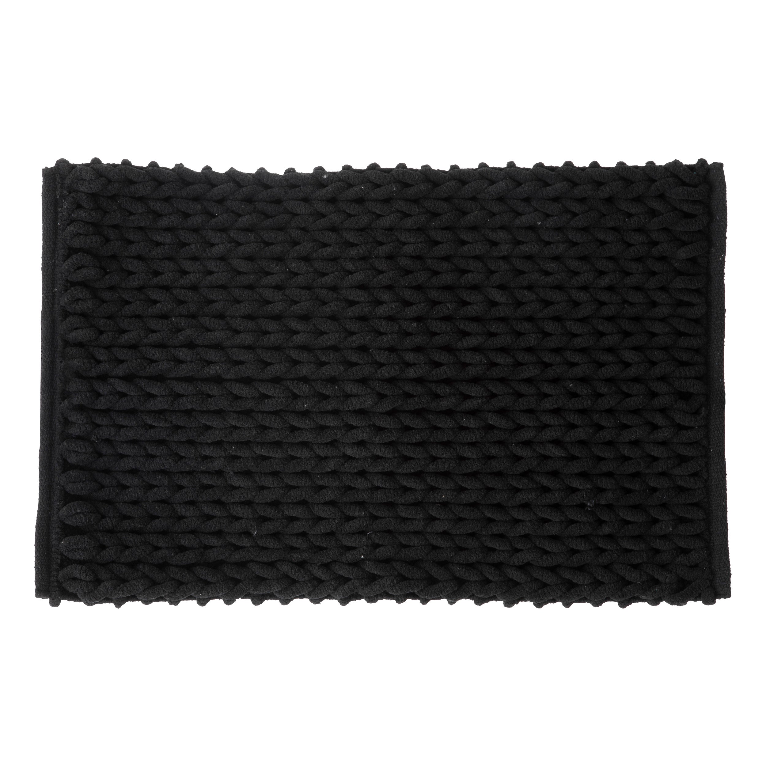 THICK BATHMAT - Plush Polyester & Cotton, Rectangular, Multiple Colors
