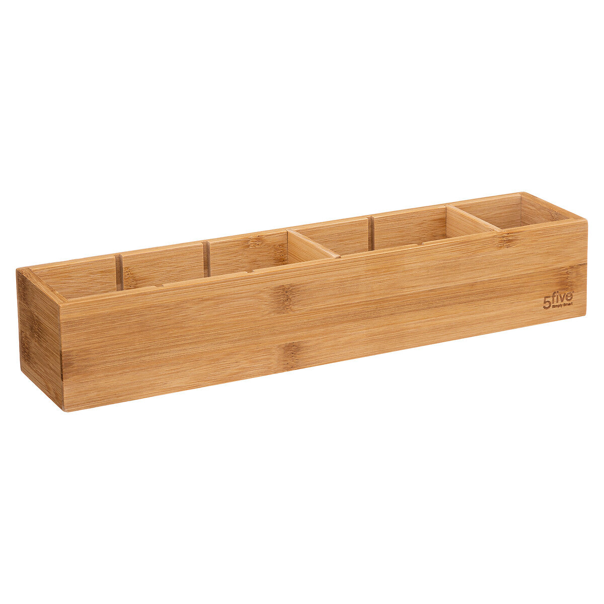 Bamboo Organizer with Adjustable Compartments for Efficient Storage