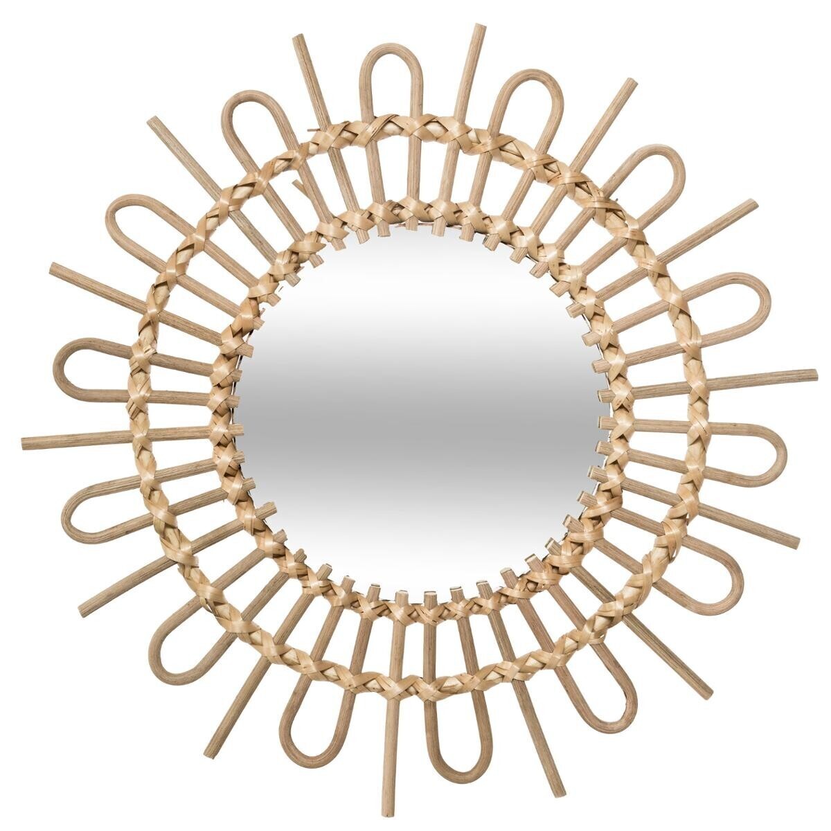 SUN RATTAN MIRROR FLORE