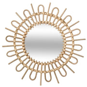 SUN RATTAN MIRROR FLORE