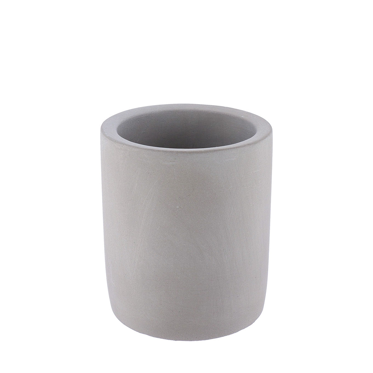 Cement Tumbler Toothbrush Holder Modern Grey Bathroom Accessory