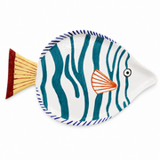 Handmade Ceramic Fish Serving Plate – 47 × 30 cm