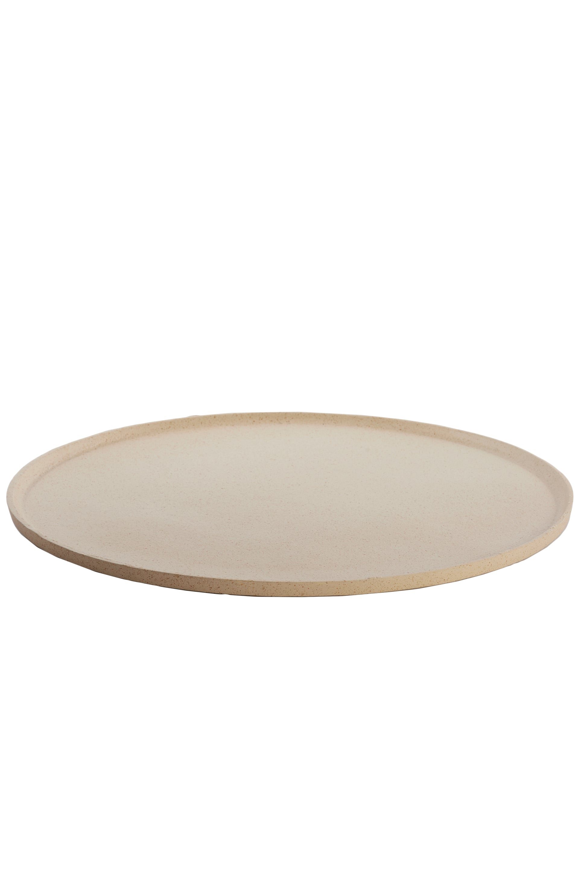 Sand Serving Board, Chestnut Aluminum Flat Board, 50 cm Round Tray