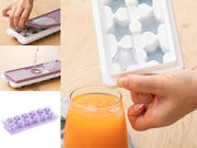 Star Ice Cube Tray with Lid - Non-Stick Push Out Design