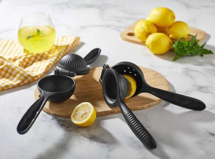 Heavy Duty Lemon Squeezer, Matt Black Aluminum