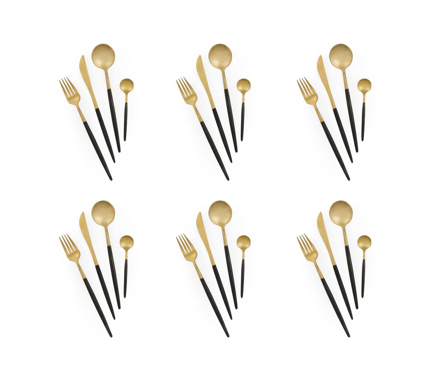 "Japan" Gold Cutlery Set 24 Pcs