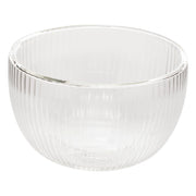 Cléa Strié Bowl 50 cl Transparent Boro Glass