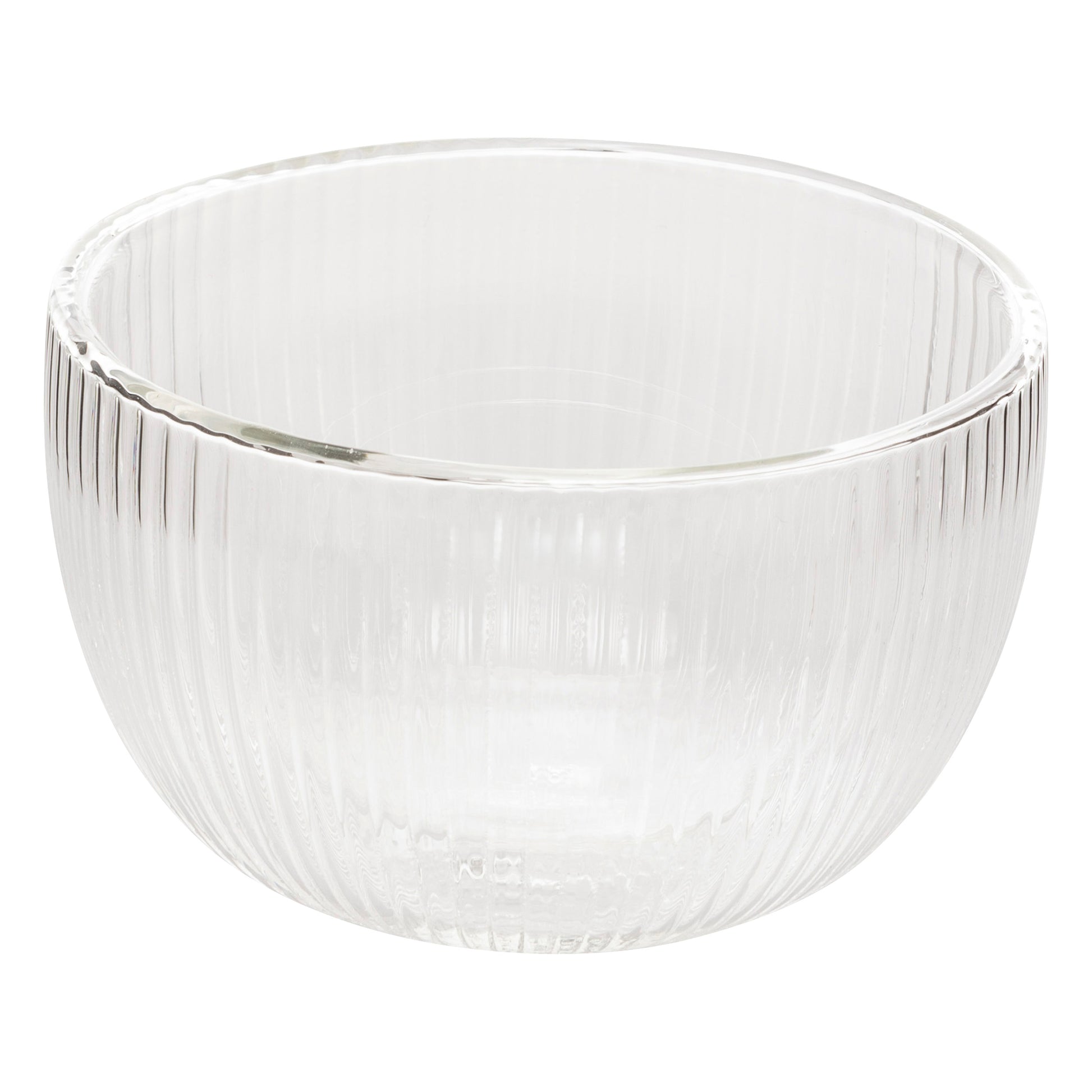 Cléa Strié Bowl 50 cl Transparent Boro Glass