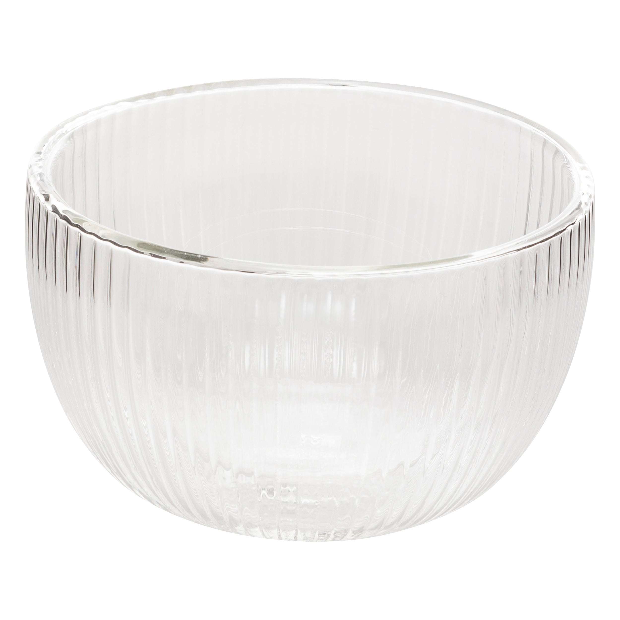 Cléa Strié Bowl 50 cl Transparent Boro Glass