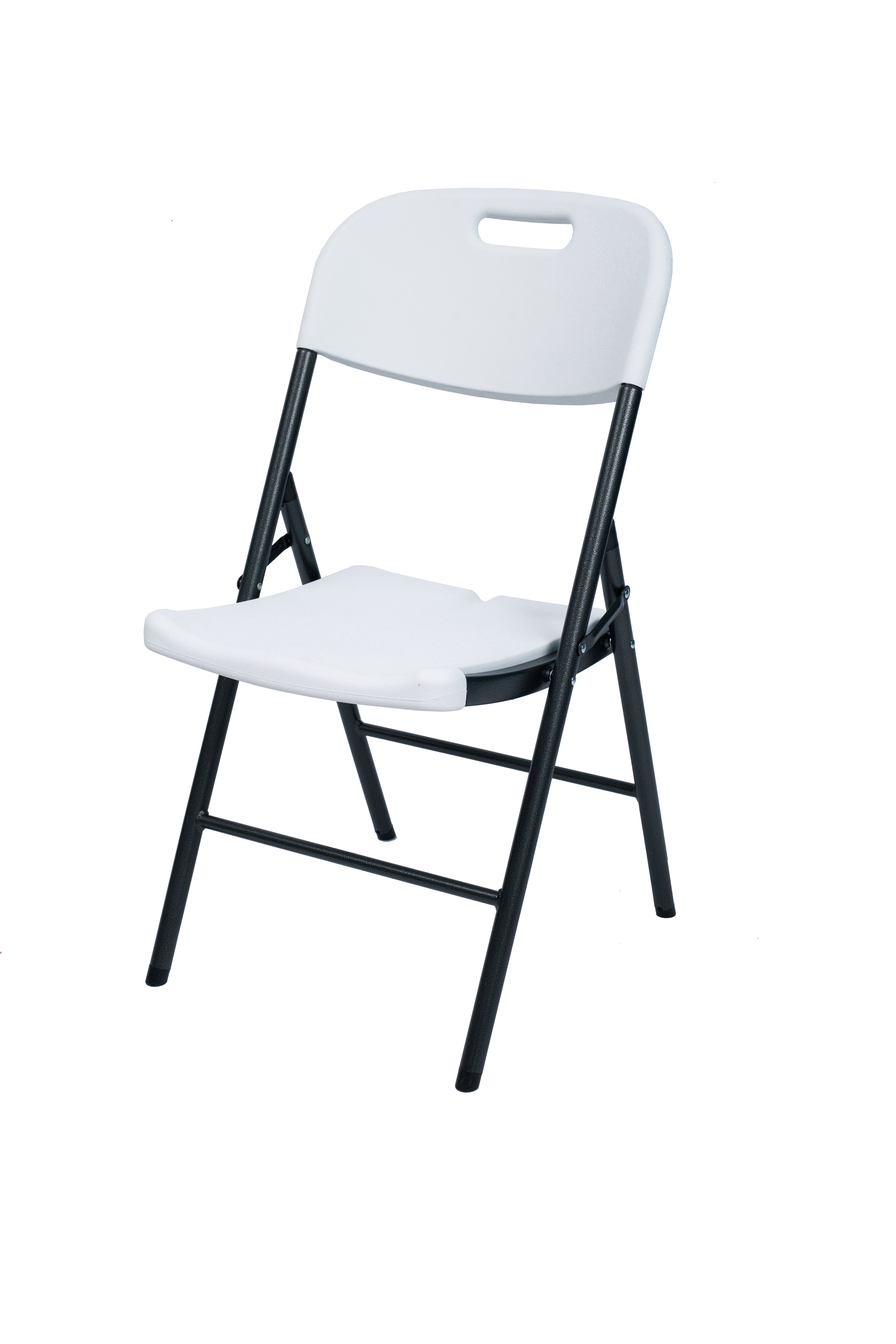 Alba Folding Chair Heavy Duty 46 x 55 x H86 cm Grey White