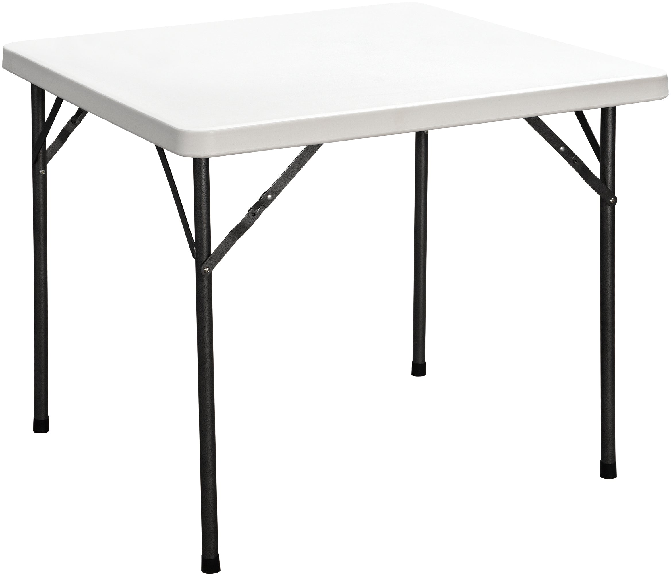 White Folding Square Table Heavy Duty 88x88x74 cm
