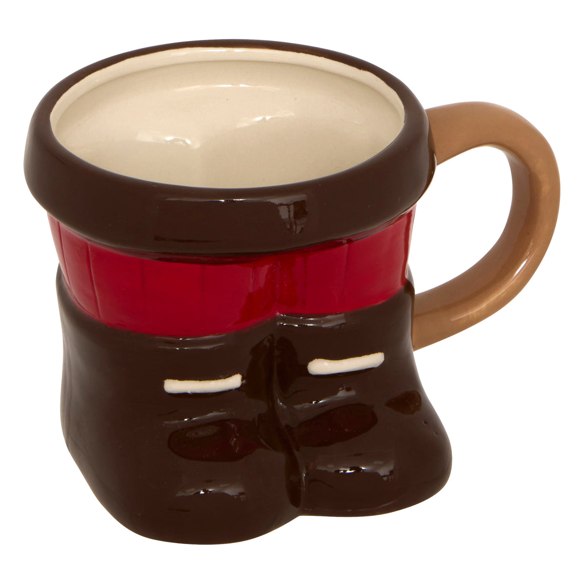 Nutcracker Mugs x3 - Dolomite Ceramic Stackable Set, Max 26.5 cm