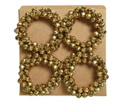 Napkin Ring Iron Bells - Gold Christmas Napkin Rings (Set of 4)
