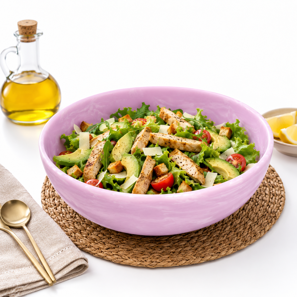 Lila Resin Salad Bowl – 31 × 11 cm