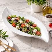 Porcelain Leaf-Shaped Serving Bowl – 54 × 29 cm