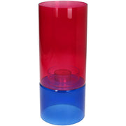 Glass Cylinder Candle Holder 25 cm Multicolored