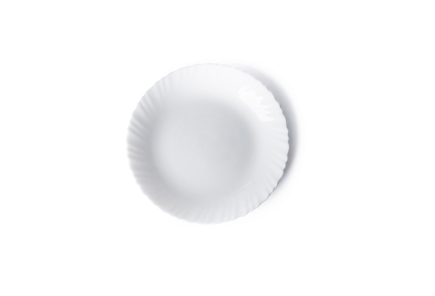 "Wave" Dessert Plate, Scratch Resistant & Microwave Safe