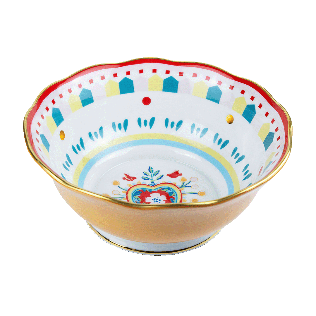 Salad Bowl Heart Porcelain Serving Bowl 26 cm