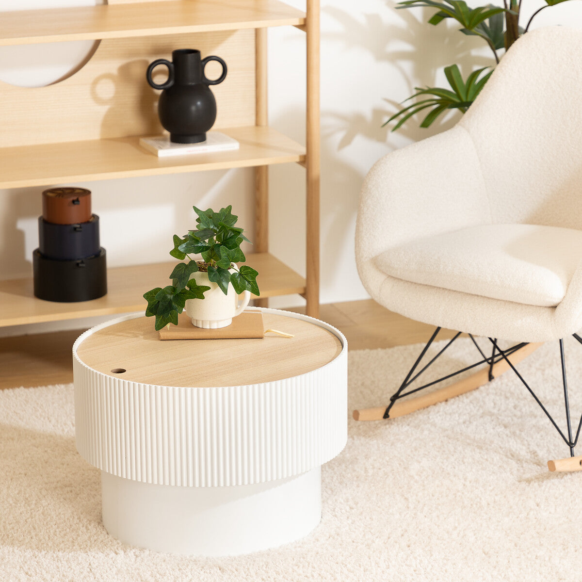 Enola Trunk Coffee Table with Lift-Top Storage