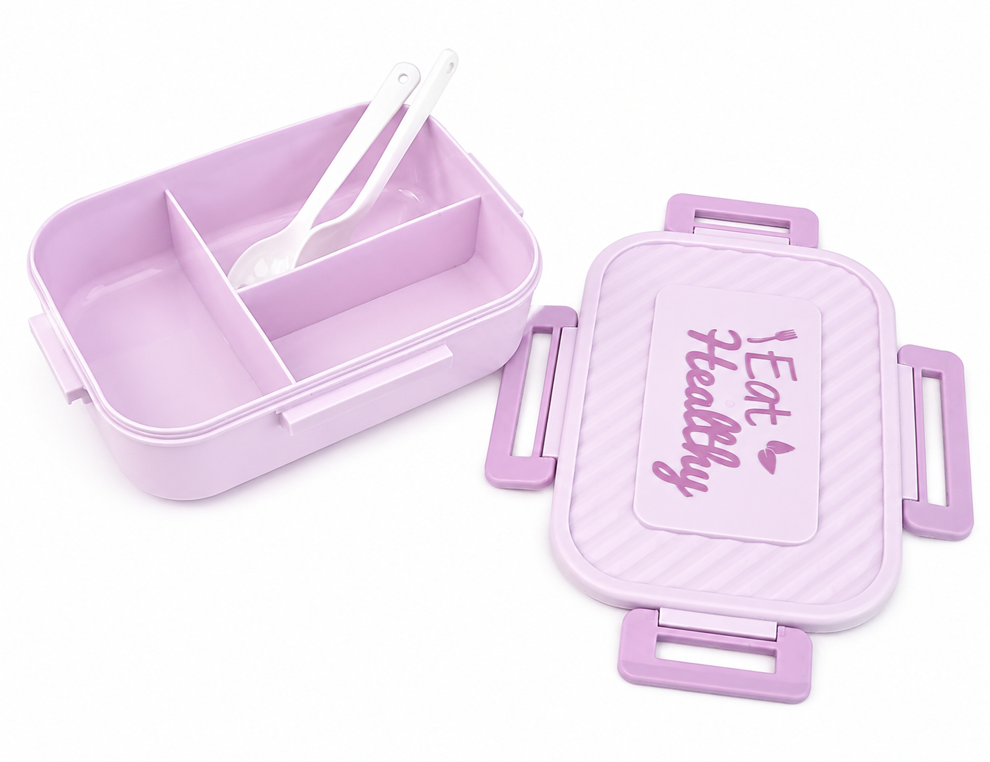 Plastic Lunch Box – 3 Compartments