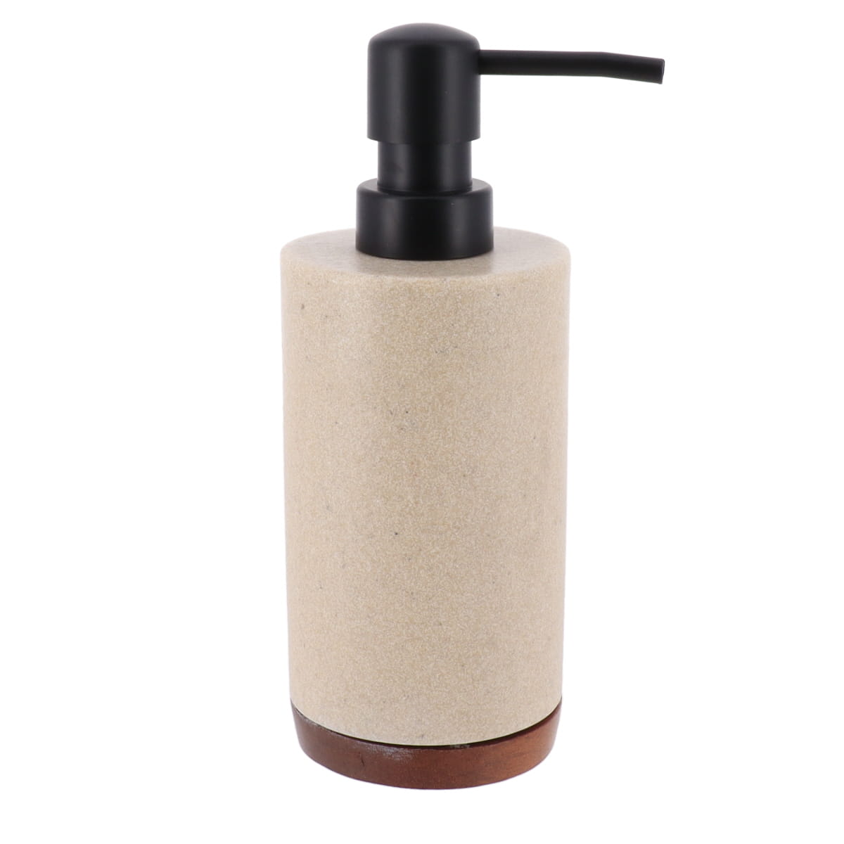 Soap Dispenser Acacia Polyresin Natural Bathroom Accessory 200ml