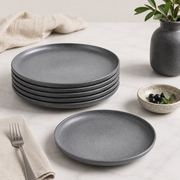 Matt Dark Gray Side Plate 21 cm