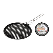 Bbq Pizza Pan with Non-Stick Coating, Metal, 33cm, Black