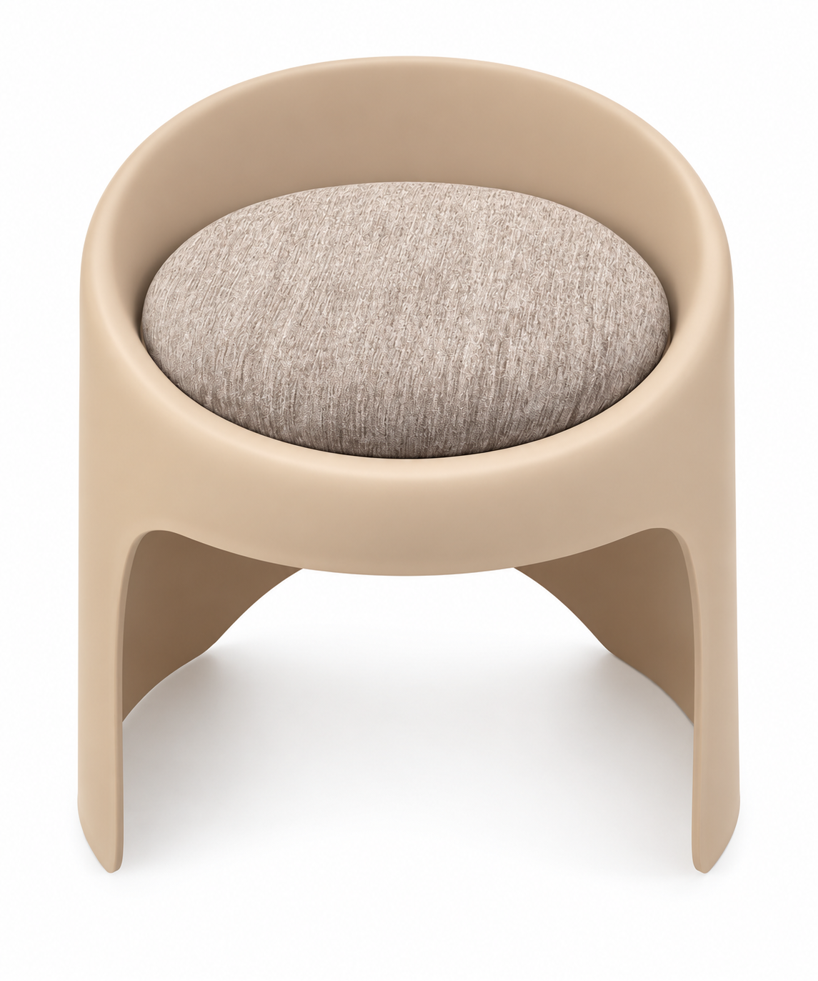 Round Pouf with Cushion