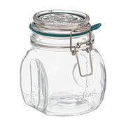 Glass Jar Jarro Square Storage