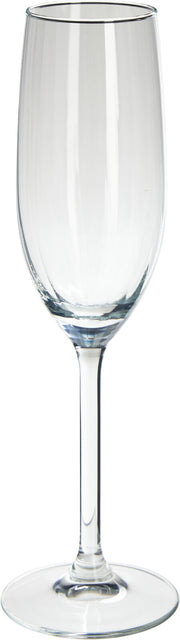 Champagne Glass Set 4 pcs - Clear Flute Glasses, 180/210 ml