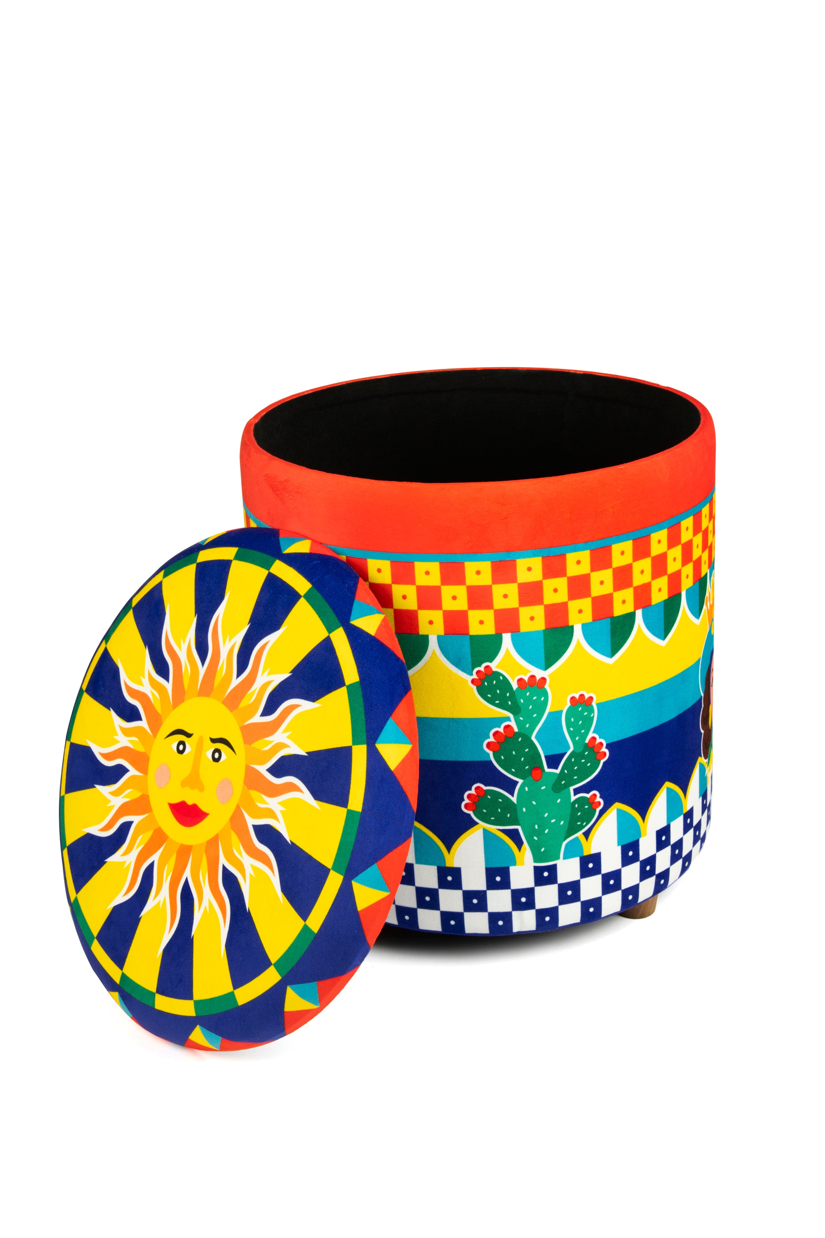 "SICILIAN RHAPSODY LIVING" STORAGE POUF