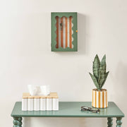 Cheri Key Box - FSC Wood Wall-Mounted Key Cabinet with Glass Door